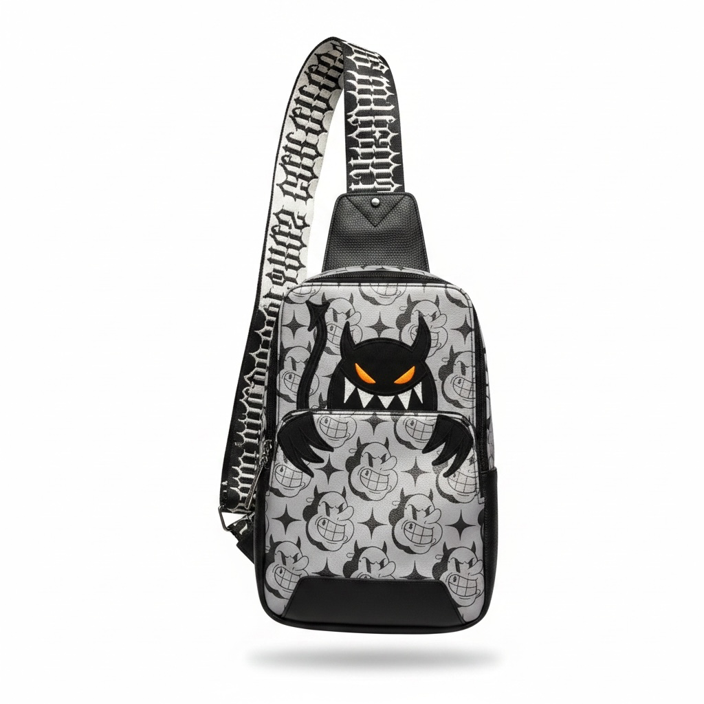 DF$ Pattern Sling Bag