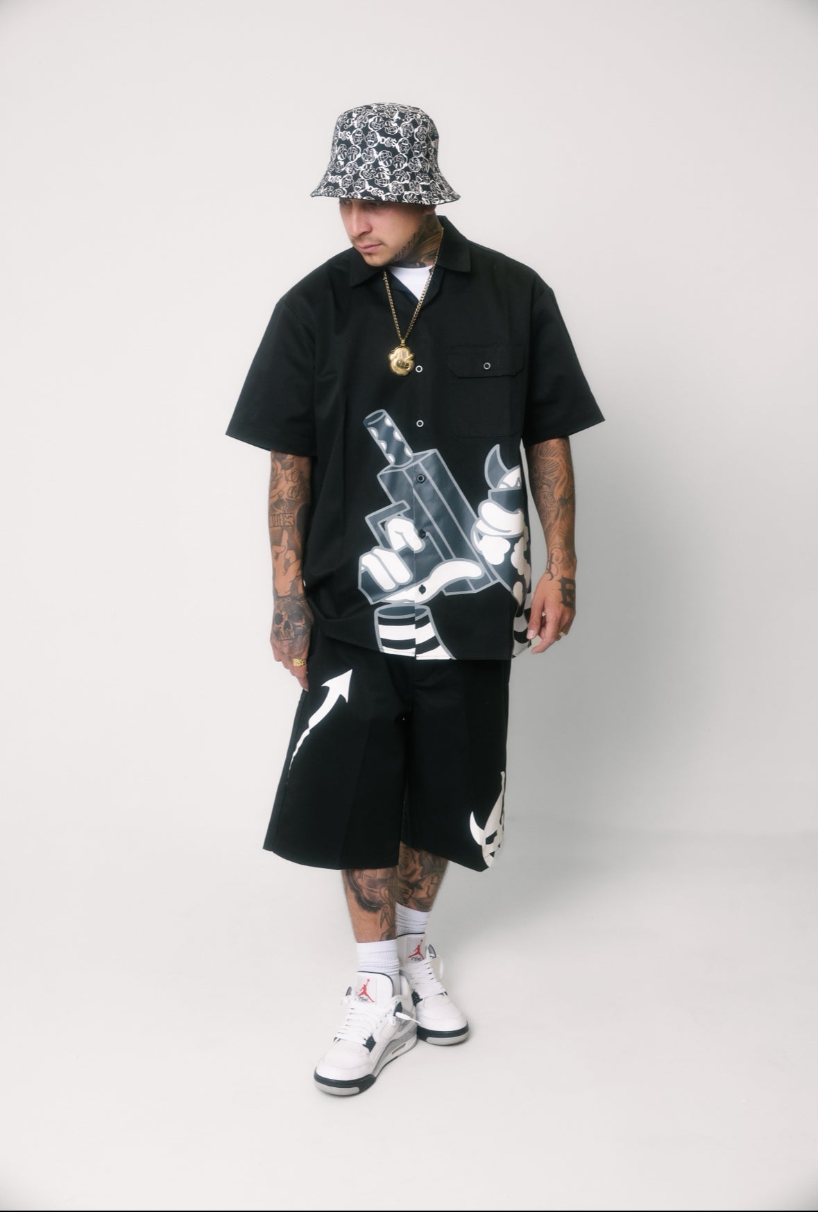 Mac black work suit