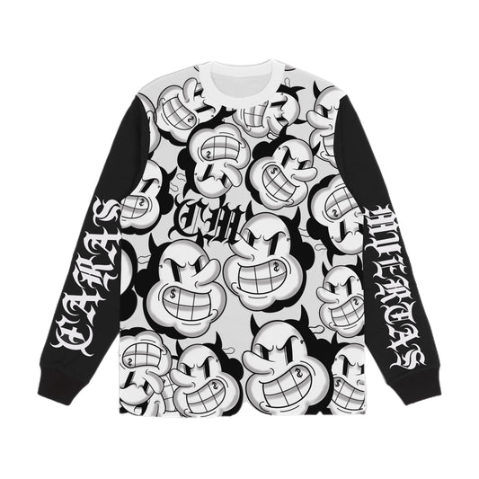 DEF pattern long Sleeve T-shirt