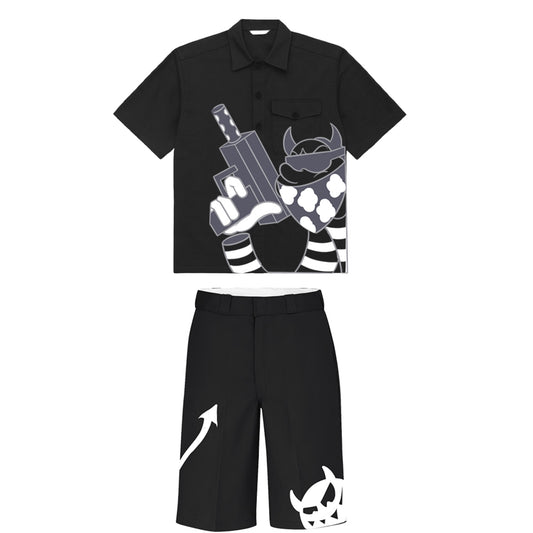 Mac black work suit