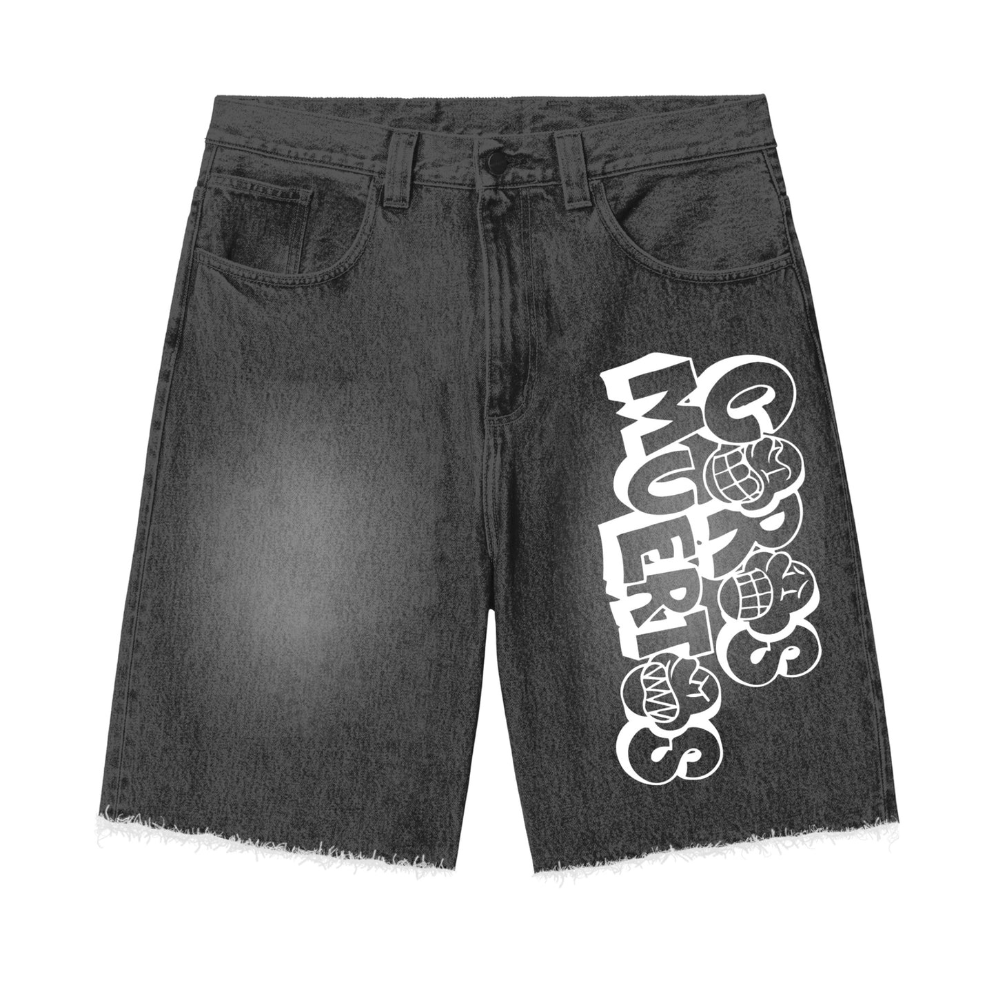 CM Distressed denim shorts
