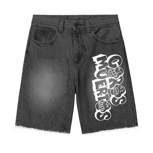 CM Distressed denim shorts